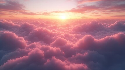 Wall Mural - Sunrise Above the Clouds