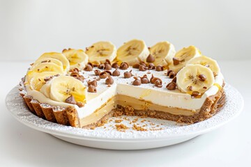 Poster - Banoffee pie food cheesecake dessert.