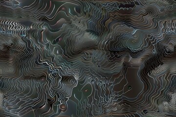 Wall Mural - topographic line contour map background, geographic grid map Generative AI