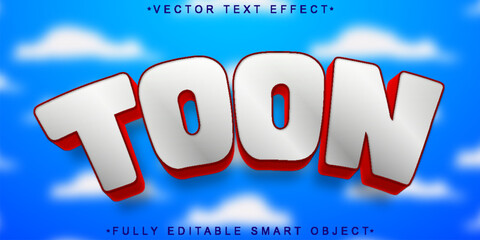 Poster - Toon  Vector Fully Editable Smart Object Text Effect