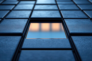 Fototapete - Abstract blue technology background concept 