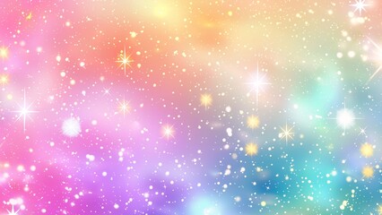 Wall Mural - cute starry colourful sky background