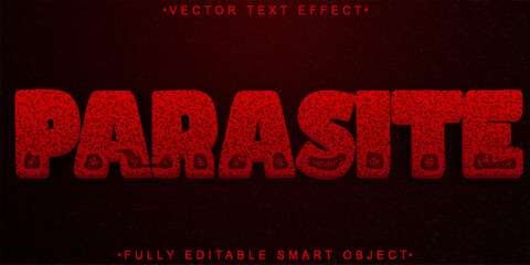 Poster - Parasite  Vector Fully Editable Smart Object Text Effect