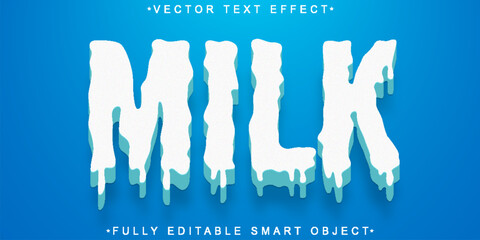 Poster - Milky Vector Fully Editable Smart Object Text Effect