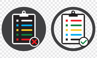 Poster - Clipboard icon. Checklist sign symbol for web site and app design. EPS 10.