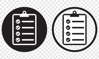 Poster - Clipboard icon. Checklist sign symbol for web site and app design. EPS 10.