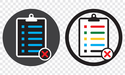 Poster - Checklist clipboard icon. Outline checklist clipboard vector icon for web design isolated on white background. EPS 10. 