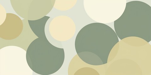 Repeated modern Olive soft pastel color vector art circle pattern