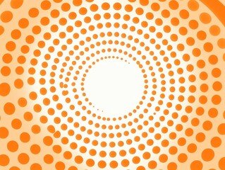 Repeated modern Orange soft pastel color vector art circle pattern