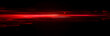 © john - Red speed light horizontal straight line on black background. Realistic vector illustration of abstract neon or laser glow motion effect. Long dynamic flare beam and ray with sparkle in movement.