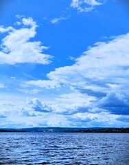 Blue sky over Mjøsa