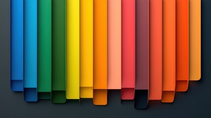 Wall Mural - Abstract Rainbow Color Stripe Pattern Background