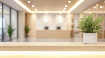 Beautiful blurred background of a light modern office interior