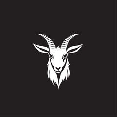 Goat in cartoon, doodle style . Image for t-shirt, web, mobile apps and ui. Isolated 2d vector illustration in logo, icon, sketch style, Eps 10, black and white. AI Generative