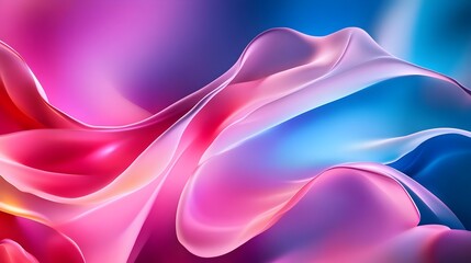 Wall Mural - Mesmerizing Abstract Fluid Waves in Vibrant Colors