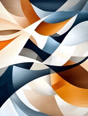 Wall Mural - Abstract Geometric Shapes with Brushed Texture.