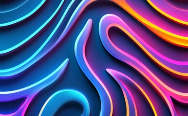 Poster - With the gradient color pink and black dark with soft lines tech design pattern graphic diagonal neon background, the background is abstract pink and black dark.