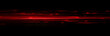© john - Red speed light horizontal straight line on black background. Realistic vector illustration of abstract neon or laser glow motion effect. Long dynamic flare beam and ray with sparkle in movement.
