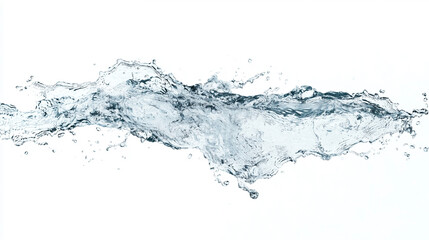 Poster - Vibrant abstract water splashes captured mid-motion, showcasing dynamic fluidity and energy.