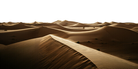 Sand Dune Desert Landscape Isolated, Transparent PNG Background