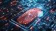 © ArmStrong☠ - A glowing fingerprint pattern on a futuristic circuit board.