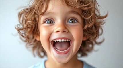 Wall Mural - A Little Boy's Joyful Laugh