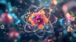 © Mr image - 1. Visualize a vibrant atom surrounded by nutrient-rich molecular structures