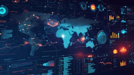 the dynamic interface of a global supply chain management software