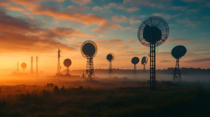 Poster - weather radar system contributing data to simulation models for weather forecasting