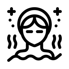 Poster - hydrotherapy line icon