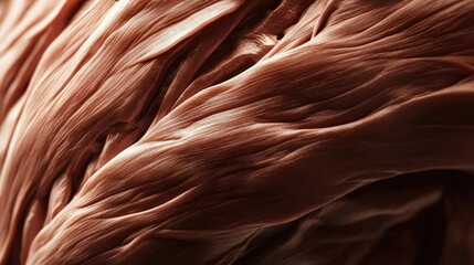 Poster - A close-up of textured organic fibers showcasing natural curves and rich colors, ideal for artistic and design projects.