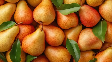 Seamless background of fresh pear