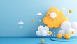 © KWONGRI Ai - Square minimalist weather icons, flat design illustration