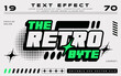 © woophy18 - the retro byte y2k premium editable text effect with halftone for poster, logo, title, t-shirt template
