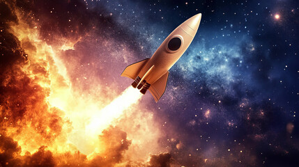 Poster - Launching a new business is like sending a rocket into space. It's exciting, full of potential, and requires a clear plan for success.