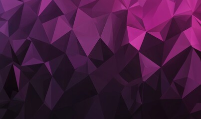 Poster - various shades of purple on a polygonal geometric background with a low resolution.
