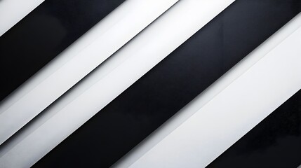 Poster - Bold Black Diagonal Stripe with Intricate Geometric Patterns on White Background