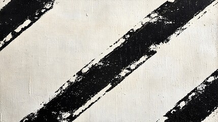 Poster - Dramatic Diagonal Stripe with Chained Texture on White Canvas Contemporary Abstract Background