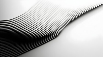 Poster - Minimalist Black and White Diagonal Striped Abstract Line Pattern Design for Elegant Simplicity