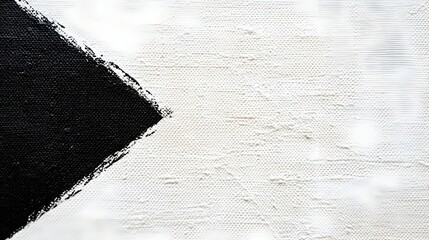 Poster - Minimalist White Canvas with Striking Black Diagonal Lattice Pattern