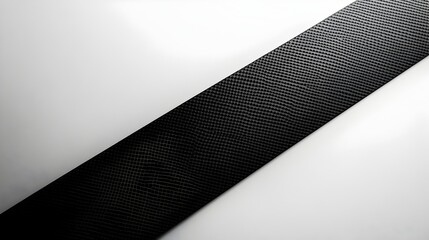 Poster - Sleek Black Diagonal Stripe on White Backdrop with Subtle Crosshatch Pattern