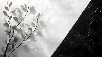 Poster - Stylish Monochrome Vine Pattern on Elegant Backdrop