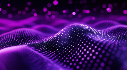 Wall Mural - 3d hi-tech green circular dots topography futuristic background, 3d particles geometrical premium business tech background. Beautiful simple AI generated image