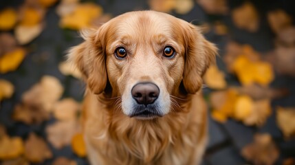 Wall Mural - a dog with a sad look on his face