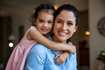 Mother and daughter togetherness happy family with smile on face relationship