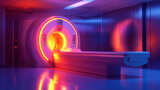 W nowoczesnym laboratorium medycznym znajduje się zaawansowana maszyna do MRI lub CT, kluczowa w precyzyjnej diagnostyce medycznej.