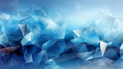 Poster - Abstract Blue Geometric Background