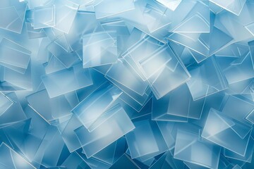 Poster - Abstract Blue Glass Background