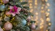 © oxie99 - Geschmückter Tannenbaum Rest Textfreium mit Bouquet