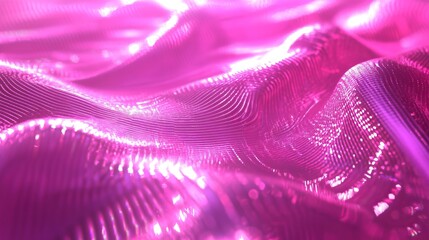 Wall Mural - pink twisted hologram 